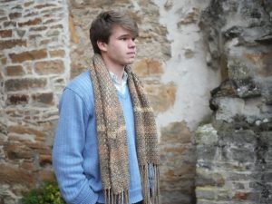 Aran Crochet Scarf